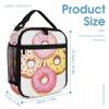 KLWQR Cute Donuts Backpack for Women Men Lightweight Waterproof Backpack Set With Lunch Box Pencil Case Travel Laptop Backpack Casual Daypacks view 4