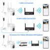 Hiseeu 5MP 360 Pan Tilt Camera WiFi Security Camera Outdoor Motion Tracking Floodlights Light Alarm,Color Night Vision,PC&Mobile Remote View with 128GB view 4