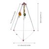 Cbhfmljd Confined Space Tripod Kit, 1200lbs Winch Rescue Tripod with Fall Arrester Confined Space Rescue Tripod Height Adjustable 65.62ft Wire for Down Wells, Road Construction, Fire Rescue view 2