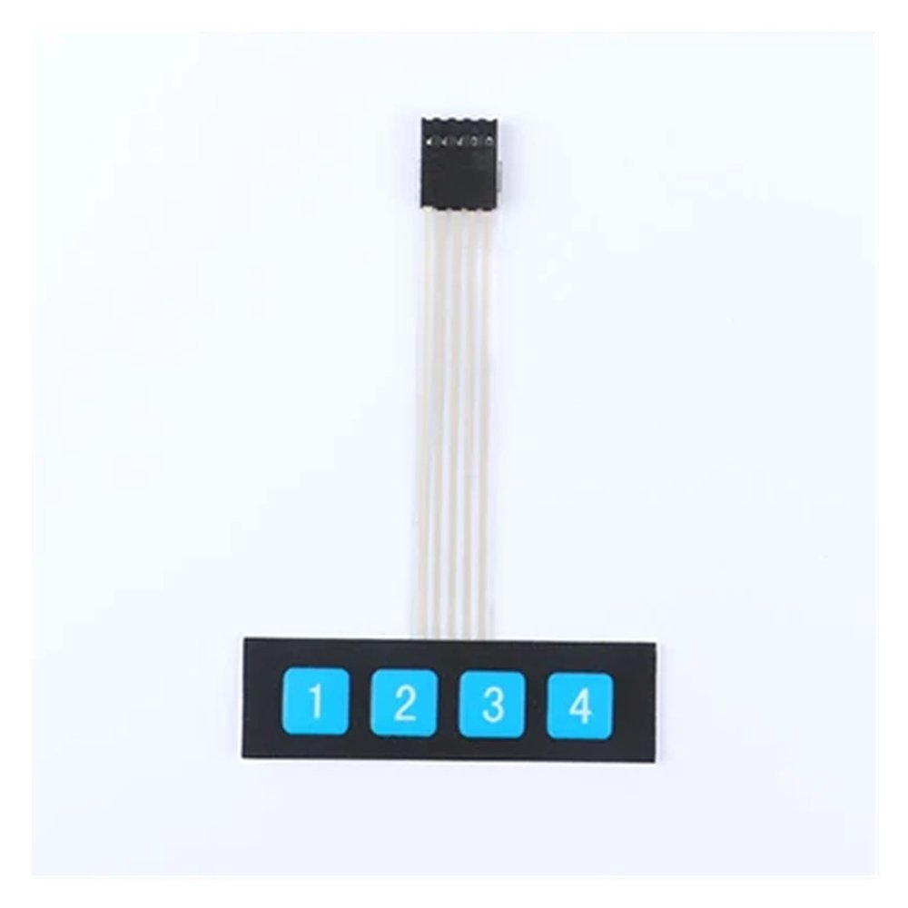 PPOZYLPC 4 12 16 20 Key 4 * 4 Membrane Switch Keypad 1x4 3x4 4x4 4 * 5 Matrix Array Matrix Keyboard Smart car 1/2/5/10Pcs(4 Key,2Pcs)