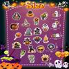 100PCS Halloween Stickers Halloween Pumpkin Theme Stickers Halloween Party Gifts for Adults Happy Holiday Sticker Waterproof Cute Helloween Cartoon Sticker for Kids view 2