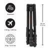Manfrotto Befree GT PRO 3-Way, Professional Travel Tripod Kit, 3-Way Fluid Head, Levelling Column, Photo/Camera and Video Kit, Aluminium, Arca-Type, Twist Lock, DSLR, Mirrorless, Camera Accessories view 2