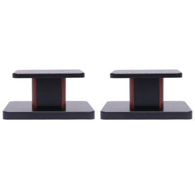 Universal Floor Speaker Stands 28'' Bookshelf Speaker Stands Pair Heavy Duty Surround Sound Speaker with Sand Filling Tuning Function Studio Monitor Stands for Home Theater (Yellow Sandalwood, 6'')