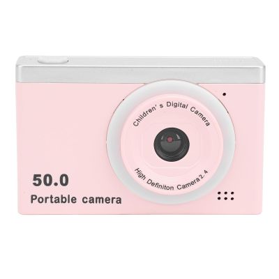 Yunseity 50MP 1080P Digital Camera, HD Vlogging Cameras with 8X Digital Zoom, Autofocus Portable Front Rear Dual Cameras with Multiple Filters, 2.4In Screen, for Kids Photography (Rose)