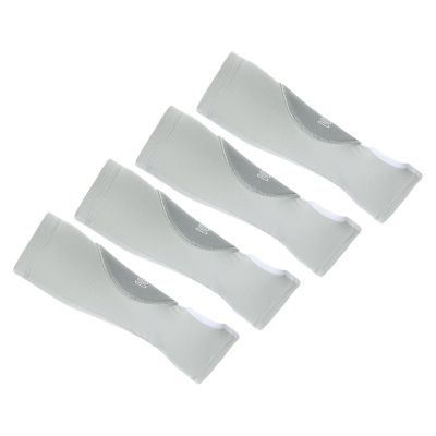 PATIKIL Volleyball Arm Sleeves, 4 Pcs Passing Forearm Sleeves with Protection Pads Thumbhole Arm Guards for Youth Men Women, Gray