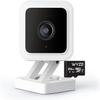 Cam V3 Smart Home Security Camera, Indoor/Outdoor Use, IP65-Rated, 1080p Plug-in, Color Night Vision, Motion Detection, Two Way Audio, Compatible with Alexa, Google Assistant, Cam V3+256GB SD Card view 1