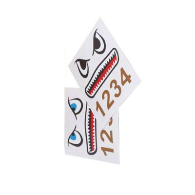 Three-Dimensional Effect Shark Sticker with 2 Different Eye Color for DJI Mavic Pro Decorating