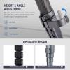NEEWER LITETRIP LT32 62" Travel Tripod Carbon Fiber with 15 Leveling Base, Detachable Center Axis, Fast Flip Buckle, 360 Pan Arca Type QR Plate Compatible with PD view 4