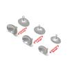 Medfort-Instruments Corneal Eye Shield Protector Stainless Steel, Set of 3 Pairs: Small 26x17mm, Large 29x21mm, X-Large 32x21mm view 2
