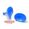 Medfort-Instruments X-Large Corneal Eye Shield Protector, 32mm x 21mm, Stainless Steel, Coated, Set of 2 view 2