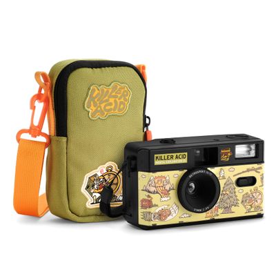 Killer Acid Mental Exploration Co. FC-11 35mm Film Camera & Bag Bundle