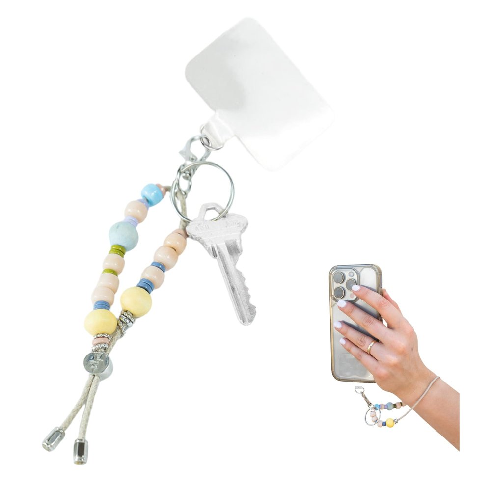 By Lilla Key Fob Phone Strap Lanyard  Handmade Luxury Bag Charm & Detachable Wristlet Strap for Handbags, Keys, Essentials (Jellybean)