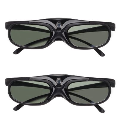 144Hz DLP Link 3D Glasses for Projectors Lightweight and Portable Black 2 Pack for Dual UseReplacement