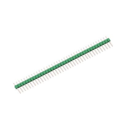 10PCS 40 Pin Breakable Pin Header 2.54mm Single Row Male Header Connector Kit PCB Pin Strip(10PCS 1x40Pin Green)