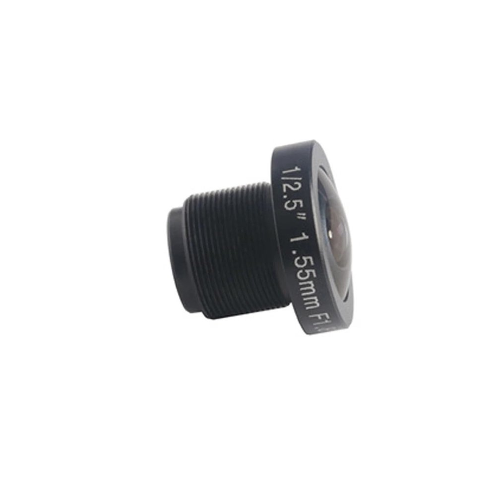 Fisheye CCTV Lens HD 8MP 1.55mm 1/2.5" F2.0 M12 Mount for Panoramic Surveillance Camera 185 Degrees