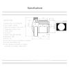Fisheye CCTV Lens HD 8MP 1.55mm 1/2.5" F2.0 M12 Mount for Panoramic Surveillance Camera 185 Degrees view 4