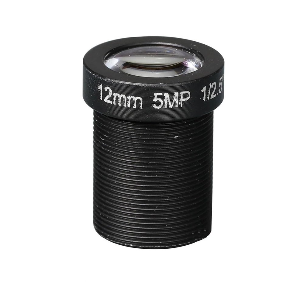 Camera Lens CCTV HD 5 Mega Pixel M12 Mount 8MM 12MM 16MM Optional 1/2.5" F2.0 for Surveillance IP Cam(M12-5MP-16MM)