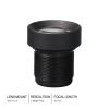 HD CCTV Lens 3MP 25MM M12*0.5 Mount 1/3 F2.0 15 Degree for Cameras view 2
