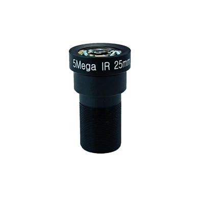 CCTV Lens HD 5MP 25MM Long View Distance Aperture F1.8 Format 1/1.8 No Distortion with 650nm IR Filter for Surveillance Cameras(Lens Only)