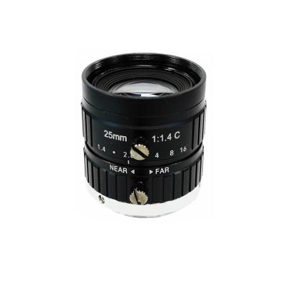 HD CCTV Lens 25mm 10Megalpixel C Mount Manual Iris F1.4 Aperture 2/3" for IP Camera Industrial Lens