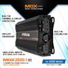 PRV Audio MDX2500.1 1 Ohm Mini Car Audio Amplifier 1 Channel 2600 Watts RMS Ultra Compact Full Range Monoblock Class D Amp for Powersports, Motorcycles, ATV, for High Power Loudspeaker Systems view 3
