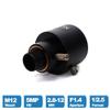 5MP Varifocal Lens M12 Mount 2.8-12mm 1/2.5 inch F1.4 with IR Filter Fixed Iris Manual and Zoom for Action Sports Camera(Lens Only) view 3