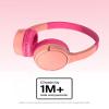 Belkin SoundForm Mini - Wireless Bluetooth Kids Headphones with 30H Battery Life, 85dB Safe Volume Limit, Built-in Microphone - Kids On-Ear Earphones for iPhone, iPad, Fire Tablet & More - Pink view 2