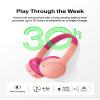 Belkin SoundForm Mini - Wireless Bluetooth Kids Headphones with 30H Battery Life, 85dB Safe Volume Limit, Built-in Microphone - Kids On-Ear Earphones for iPhone, iPad, Fire Tablet & More - Pink view 4