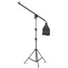DirectNine Basics Professional Telescopic Boom Arm Light Stand with Sandbag for Studio Lighting Boom Arm with Stand, Black view 1