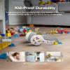 Belkin SoundForm Mini Kids Wireless Headphones w/Built-in Microphone, 30H of Playback Time, Fun Stickers, & Case - Over-Ear Headsets for Online Learning, School, iPhone, iPad, Galaxy, & More - White view 4