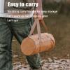 Tent Stakes Bag, Canvas Camping Storage Bags Essentials Accessories Tools Hiking Hunting Gear (Brown 40CM) view 2