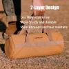 Tent Stakes Bag, Canvas Camping Storage Bags Essentials Accessories Tools Hiking Hunting Gear (Brown 40CM) view 3