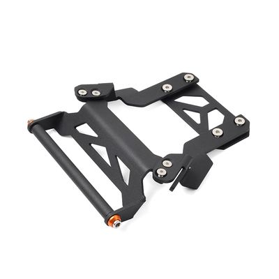 Three T FSFY 1set 12MM Iron Navigation Bracket Plate Mount Phone Stand Holder Black for Honda Forza 350 2021-22 23 Motorbike
