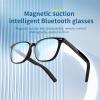 HUOSUC Smart Bluetooth Audio Glasses, Anti-Blue Light, Auto On/Off, Call/Music, Voice Assistant,Remote control of mobile phone camera function, Black Frameunisex view 2