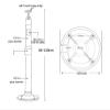 LHXEQJAM PMA-M1-60120 60cm 100cm 120cm 5kg Aluminum Alloy Mini Projector Wall Mount Ceiling Bracket view 2