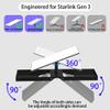 No Drill Starlink Roof Mount Gen 3 for Ridge/Flat Roof, Heavy Duty Adjustable Starlink Roof Ridge Mount with 13lbs Counterweight & Pipe Adapter, Weatherproof Easy Installation view 2