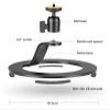 LHXEQJAM Aluminum Alloy Tabletop with Ball Head Angle Adjustment Beam Projector Stand view 2
