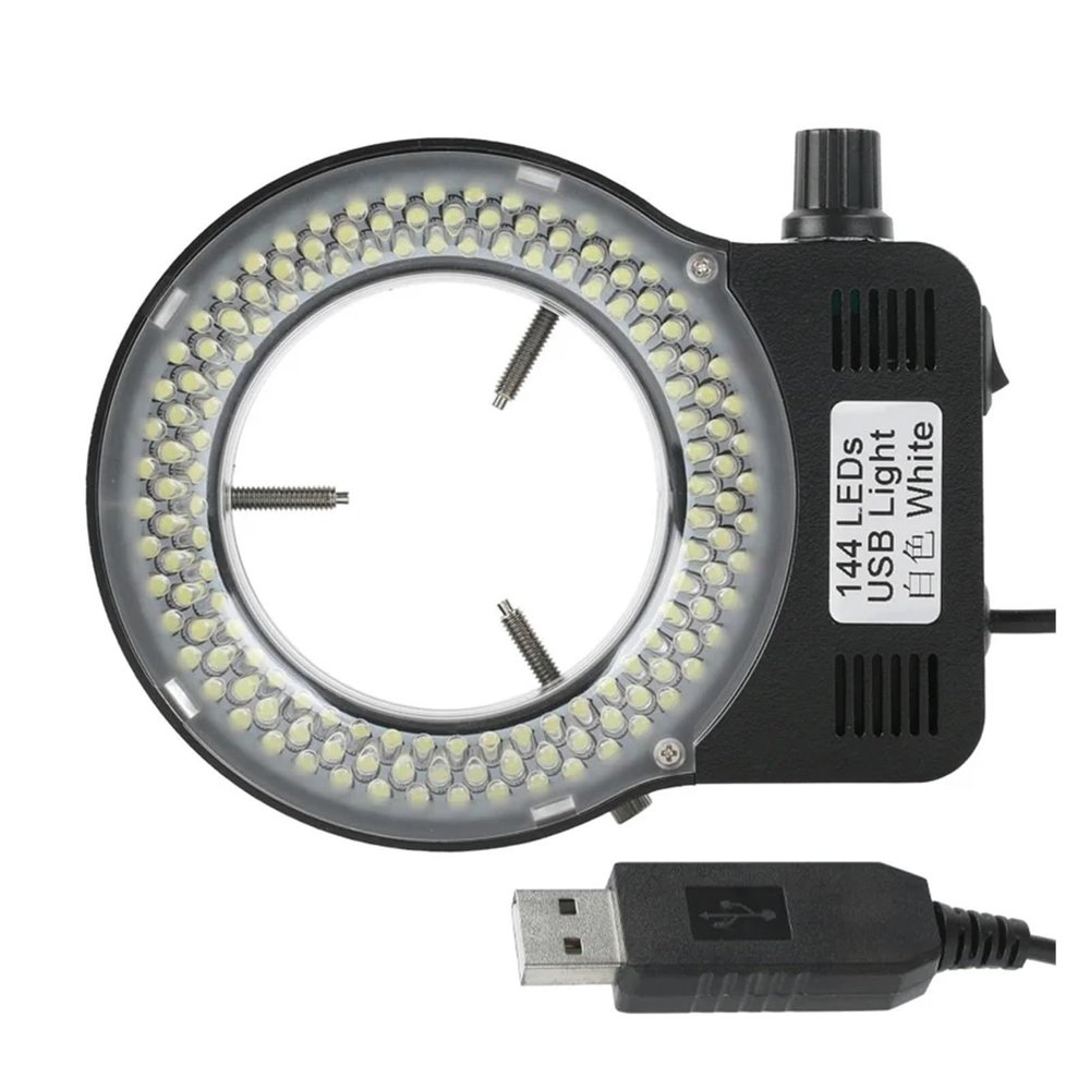 LIUZHENZHEN 72 144 LED 48 SMD USB Adjustable Ring Light Lamp for Industry Microscope Industrial Camera Magnifier 110V-220V 3W-5W(LED 144)