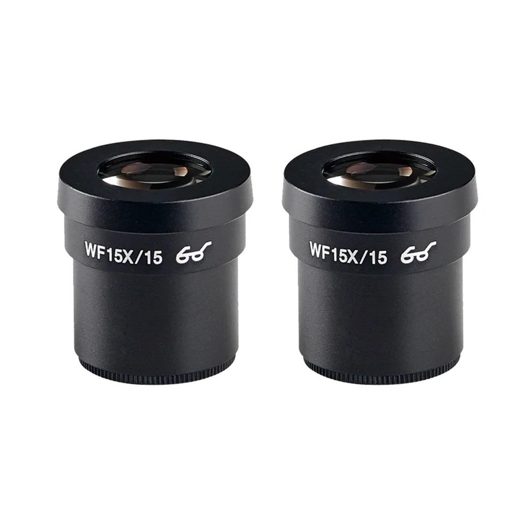 LIUZHENZHEN One Pair 2 pcs 10X 20X WF10X/23 WF10X/20 WF20X/10 WF30X/9 Wide Field Eyepiece Lens for Stereo Trinocular Biological Microscope(WF15X-15)