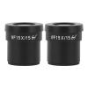 LIUZHENZHEN One Pair 2 pcs 10X 20X WF10X/23 WF10X/20 WF20X/10 WF30X/9 Wide Field Eyepiece Lens for Stereo Trinocular Biological Microscope(WF15X-15) view 3