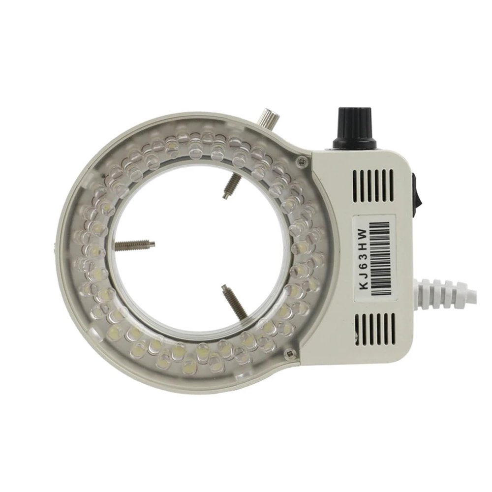 LIUZHENZHEN Adjustable 144 LED Ring Light Lamp for Industry Stereo Trinocular Microscope Video Camera Lens Magnifier 110V 220V(56 LED Plug)