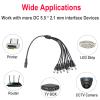 AIMHDUTY 1 to 8 Way DC Power Splitter Cable 4-Pack, Made with Pure Copper, 5.5mm x 2.1mm Connector, Support 12V 5A for CCTV Cameras and LED Strip view 3