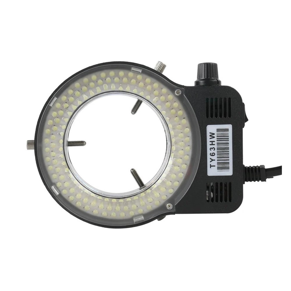 LIUZHENZHEN Adjustable 144 LED Ring Light Lamp for Industry Stereo Trinocular Microscope Video Camera Lens Magnifier 110V 220V(144 LED plug-01)