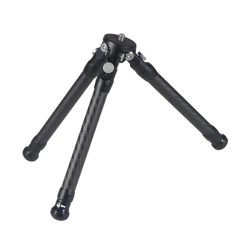 LHXEQJAM Carbon Fiber Mini Tripod Retractable Tripod Lightweight Projector Stand Portable(Mini Tripod B)
