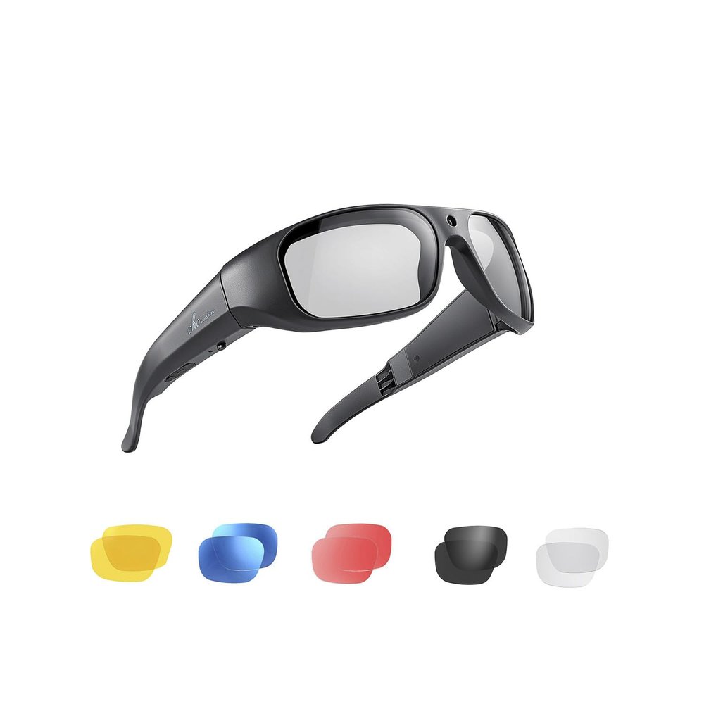 OhO Smart Camera Sunlasses, Full HD 1080P Polarized Sunglasses with 256GB Built-in Memory for Outdoor Sport, Men/Women