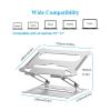 Laptop Computer Stand Rriser Aluminium Foldable Compatible with 10 to 15.6 Inches (Color:1) (2) (2) view 2