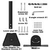 Starlink Roof Mount,Starlink Generation 3 Heavy Duty Pivot Roof Mount Kit with Pipe Adapter, Starlink Mounting Kit for Compatible with Gen3 / V3 Starlink Standard Dish view 2