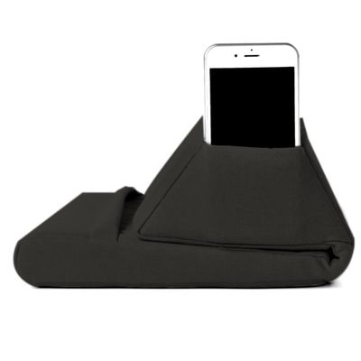 Laptop Holder Tablet Pillow Foam Multifunction Laptop Cooling Pad Tablet Stand Holder Stand Rest Cushion(Black) (E)