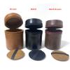 Personalized PU Leather Camera Lens Pouch, Thicken Lens Case for Photographer, Lens Protector fit for Micro-single Camera Lens, SLR Camera, Tele Lens (Dark Brown, length  110mm, diameter 75mm) view 3