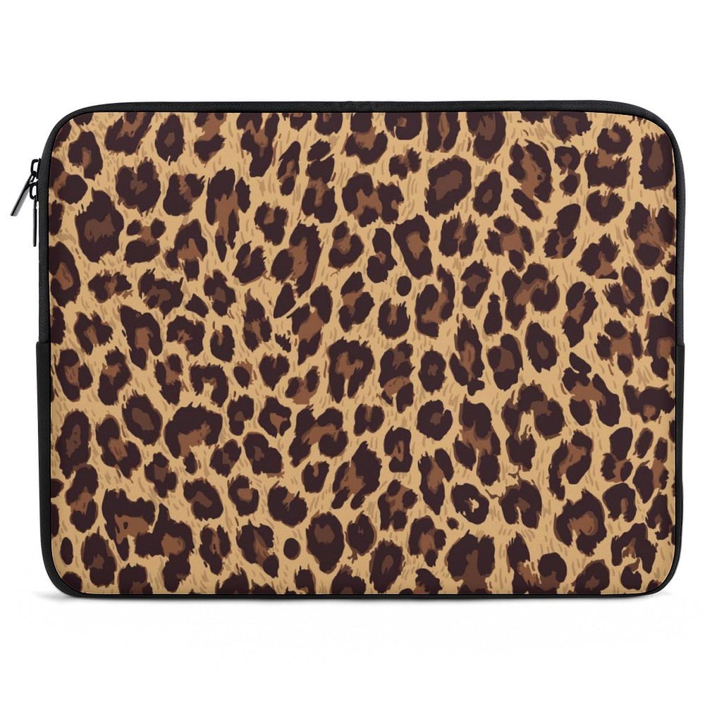 15 Inch Laptop Sleeves Cool Cheetah Leopard Print, Resistant Neoprene Notebook Computer Case, Briefcase Carrying Cover, Slim Travel Laptop Protective Case